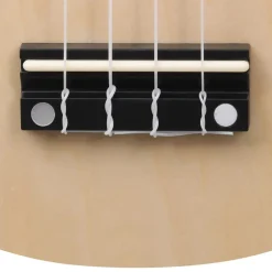 vidaXL Arte Y Ocio-Juego de ukelele soprano para niños con funda madera clara 21
