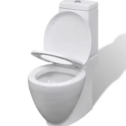 vidaXL Juego de váter WC y bidé de cerámica blanco Sale