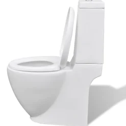 vidaXL Juego de váter WC y bidé de cerámica blanco Sale
