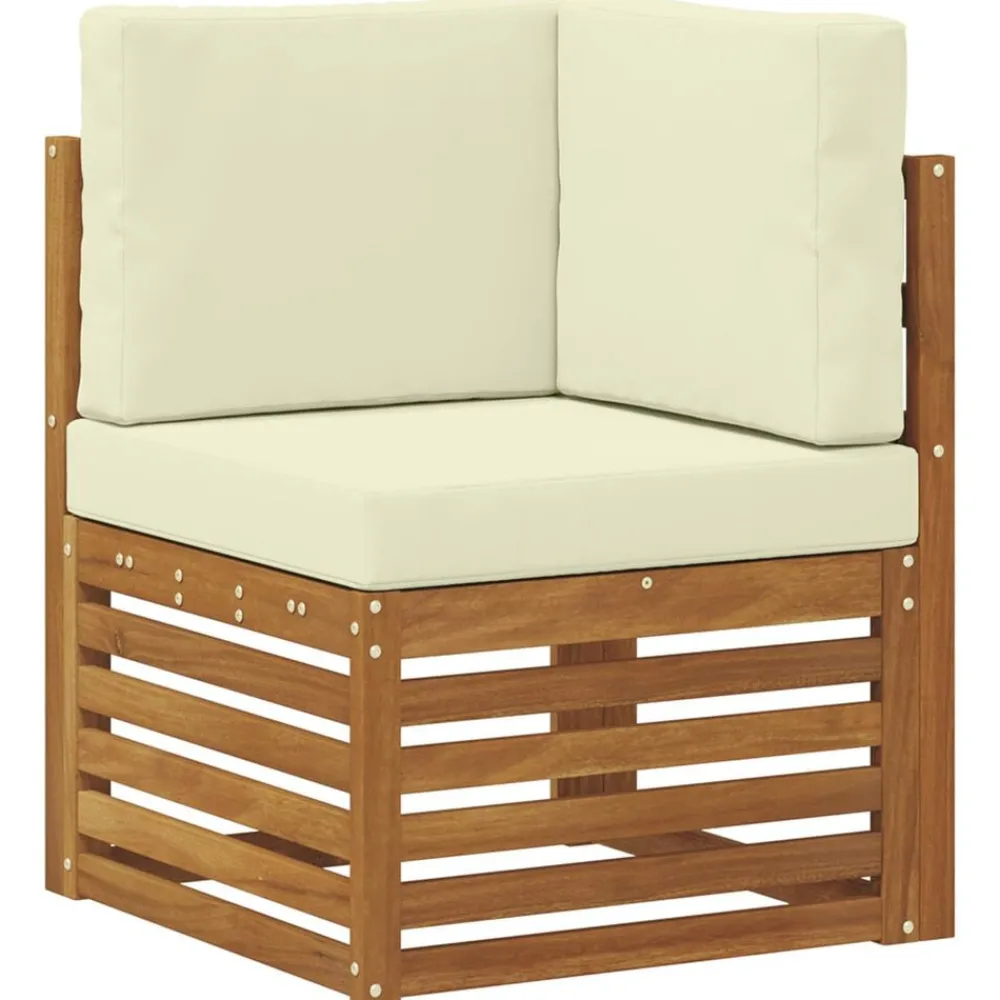 vidaXL Conjuntos De Muebles-Juegos de sofás 10 pcs Madera de Acacia Sólida