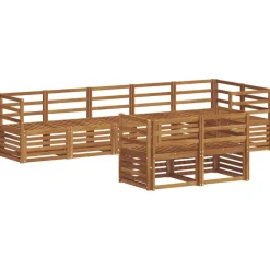 vidaXL Juegos de sofás 8 pcs Madera de Acacia Sólida Natural Sale