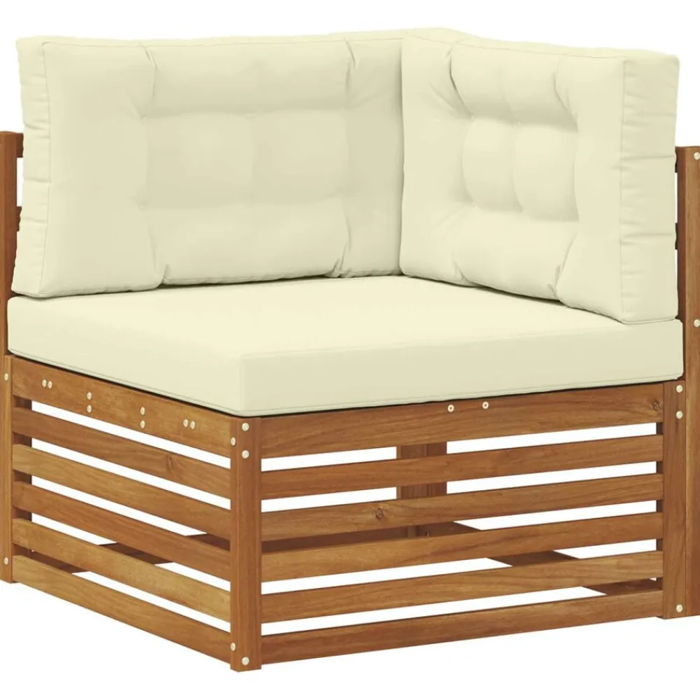 vidaXL Conjuntos De Muebles-Juegos de sofás 10 pcs Madera de Acacia Sólida
