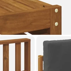 vidaXL Conjuntos De Muebles-Juegos de sofás con cojín 5 pcs