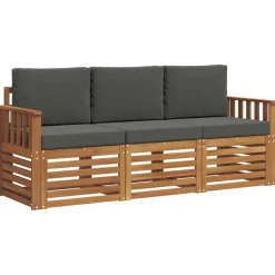 vidaXL Conjuntos De Muebles-Juegos de sofás con cojín 3 pcs
