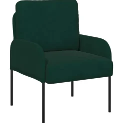 vidaXL Juegos de sofás con cojín 3 pcs 115 x 56 x 80 cm Verde oscuro Online