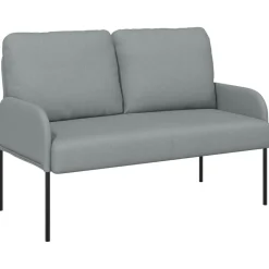 vidaXL Juegos de sofás con cojín 3 pcs 115 x 56 x 80 cm Gris claro Best