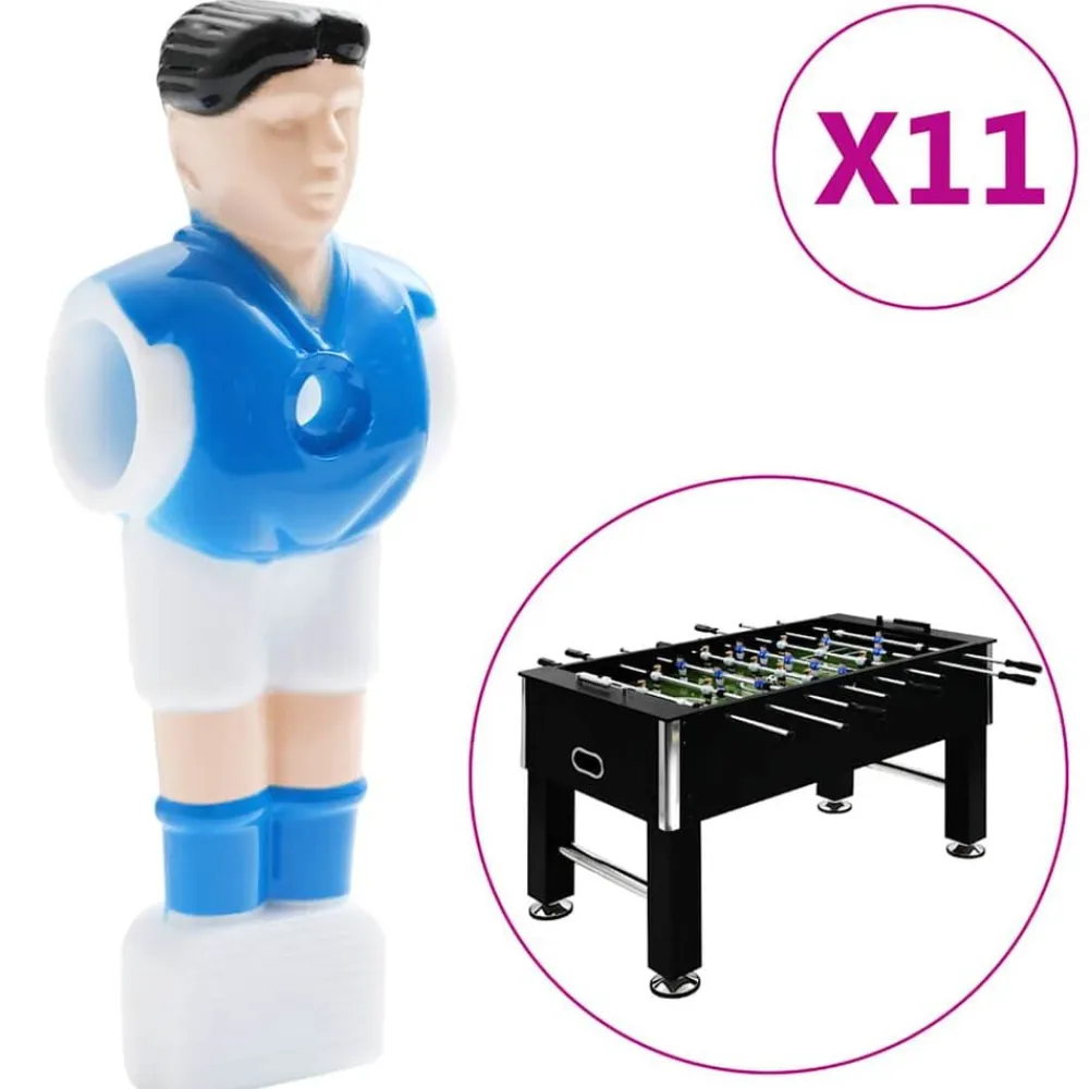 vidaXL Jugadores para futbolín con varillas de 15,9 mm 22 piezas