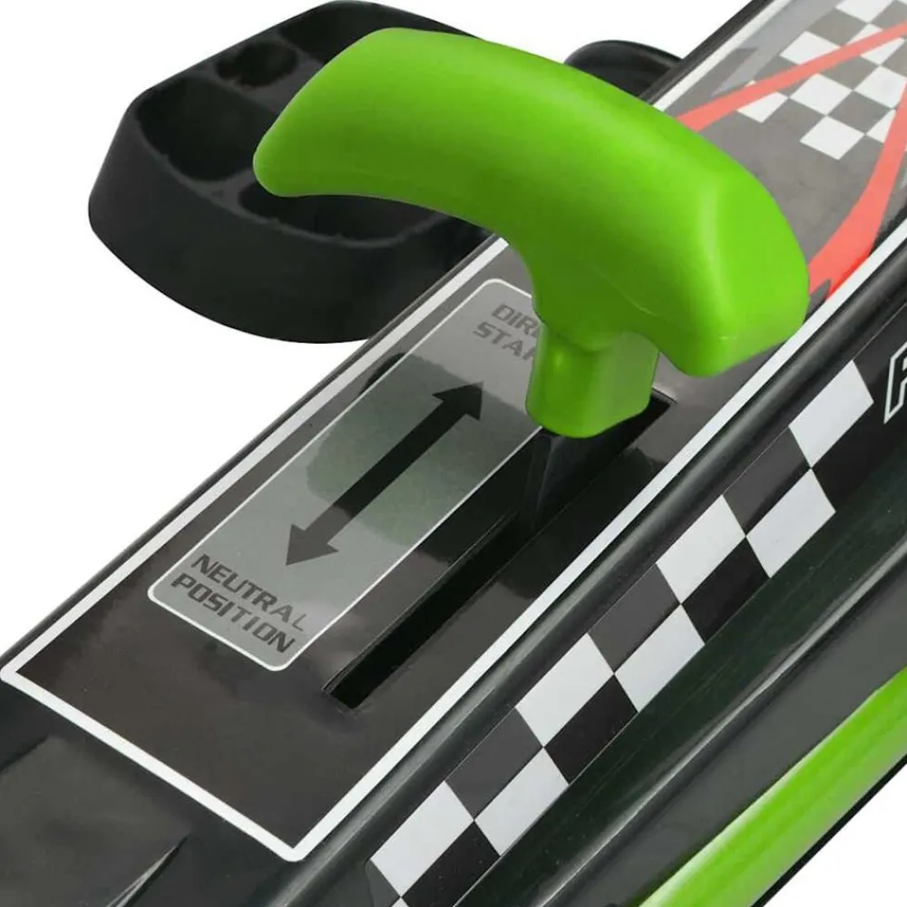 vidaXL Kart con pedales asiento ajustable Verde Hot