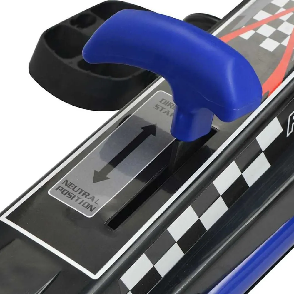 vidaXL Kart con pedales asiento ajustable Azul