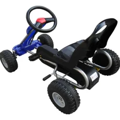 vidaXL Kart correpasillos con pedales Azul Clearance