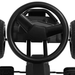 vidaXL Kart de pedales con neumáticos Negro Hot