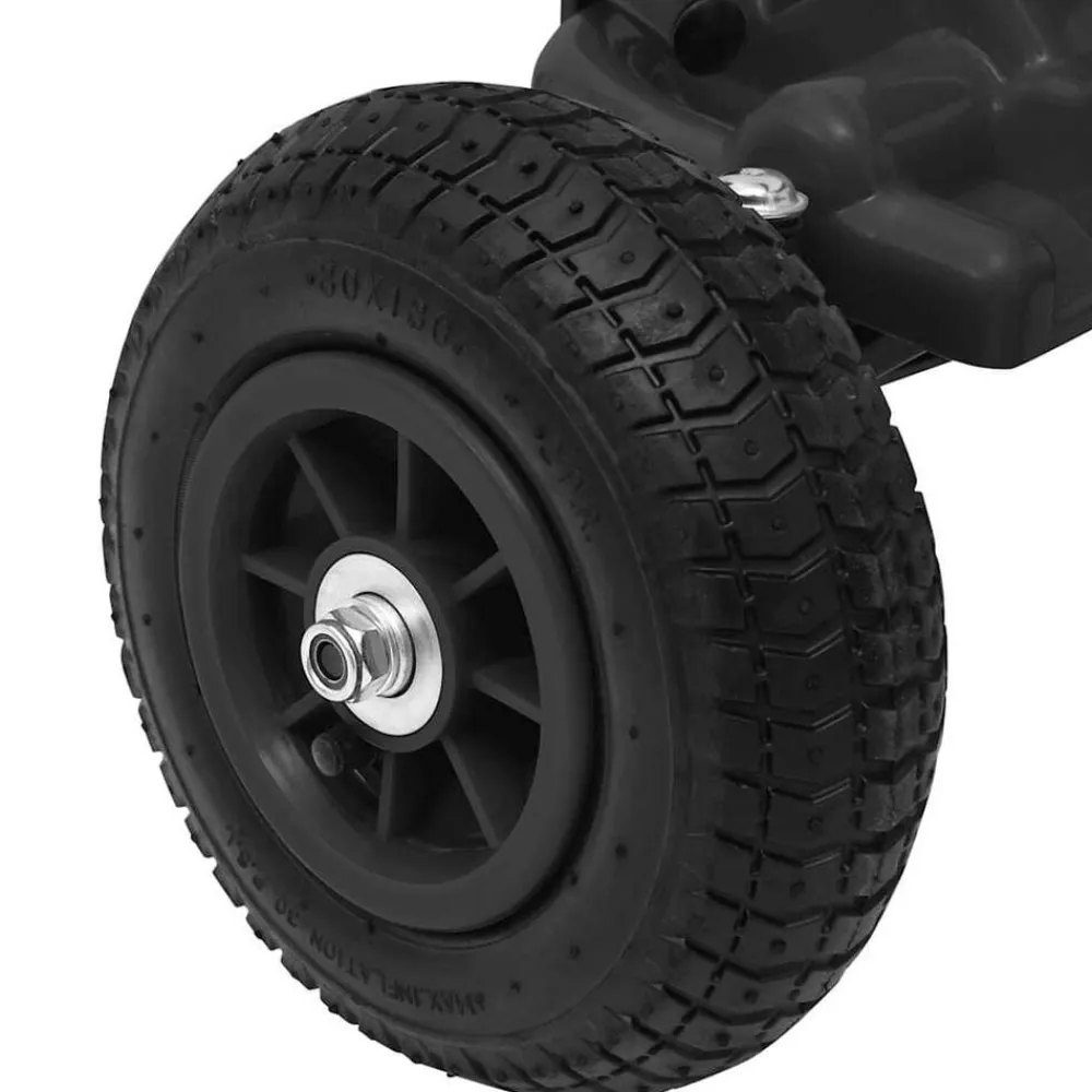 vidaXL Kart de pedales con neumáticos Negro Hot