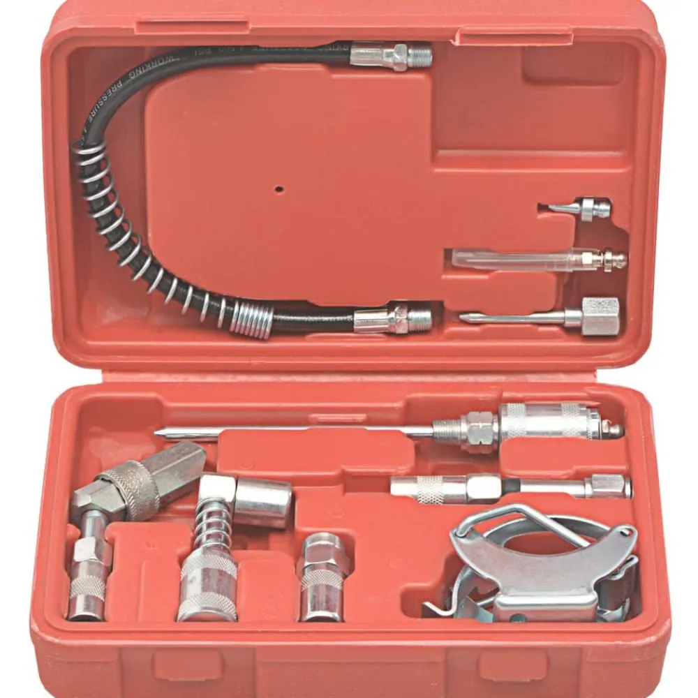 vidaXL Kit de accesorios de lubricación 11 piezas Discount