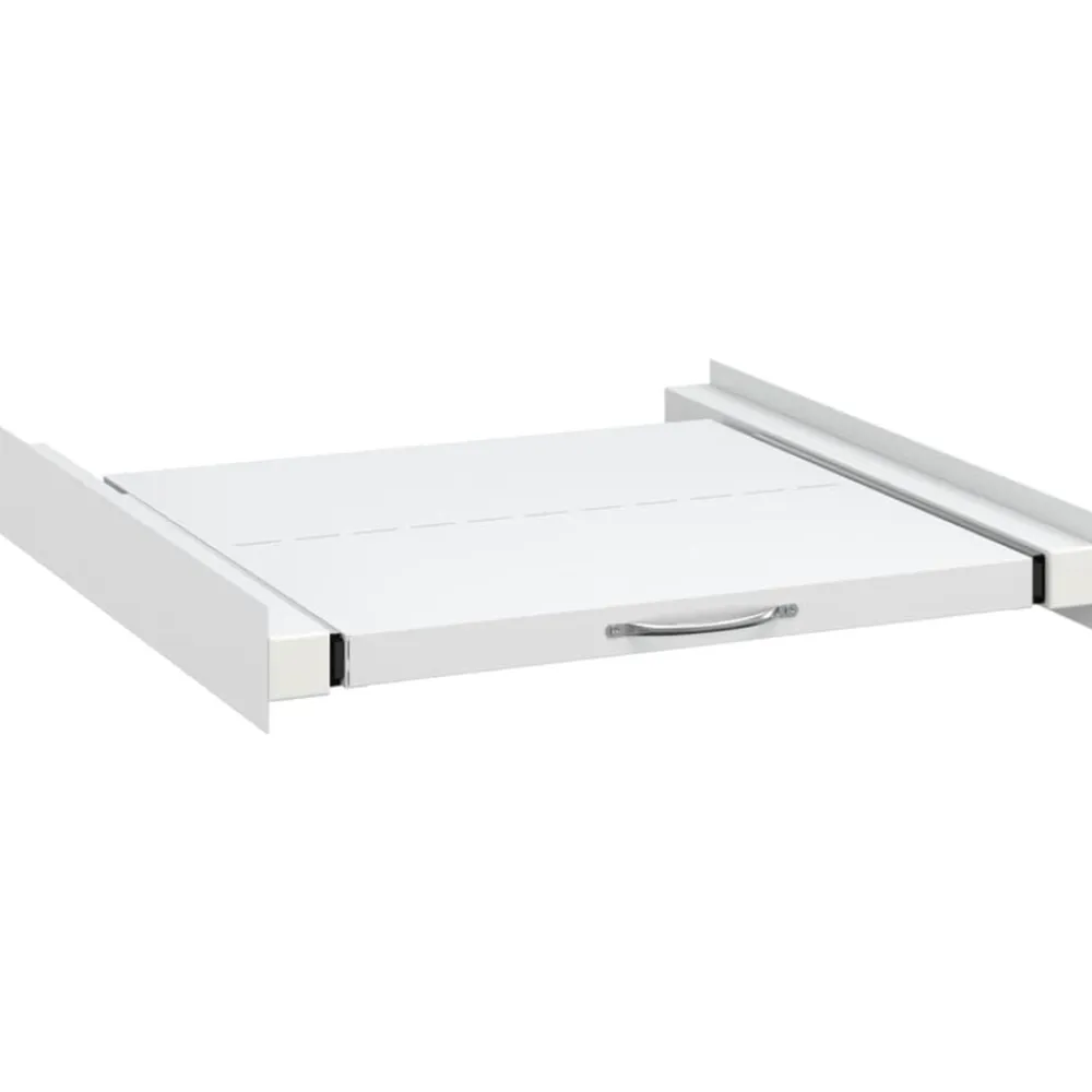 vidaXL Accesorios Para Electrodomésticos-Kit de apilamiento para lavadora con estante extraíble