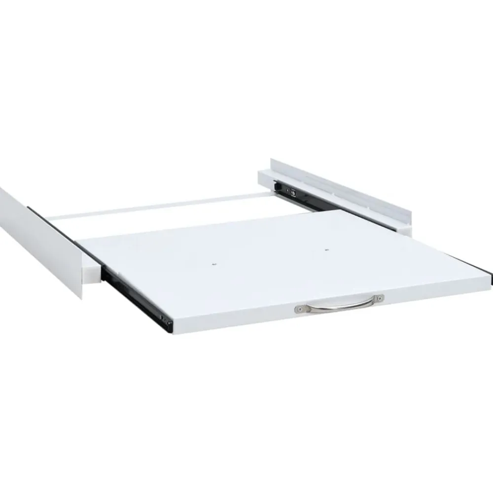 vidaXL Accesorios Para Electrodomésticos-Kit de apilamiento para lavadora con estante extraíble