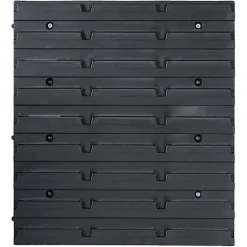 vidaXL Kit de cajas de almacenaje 136 pzas paneles de pared rojo/negro Hot