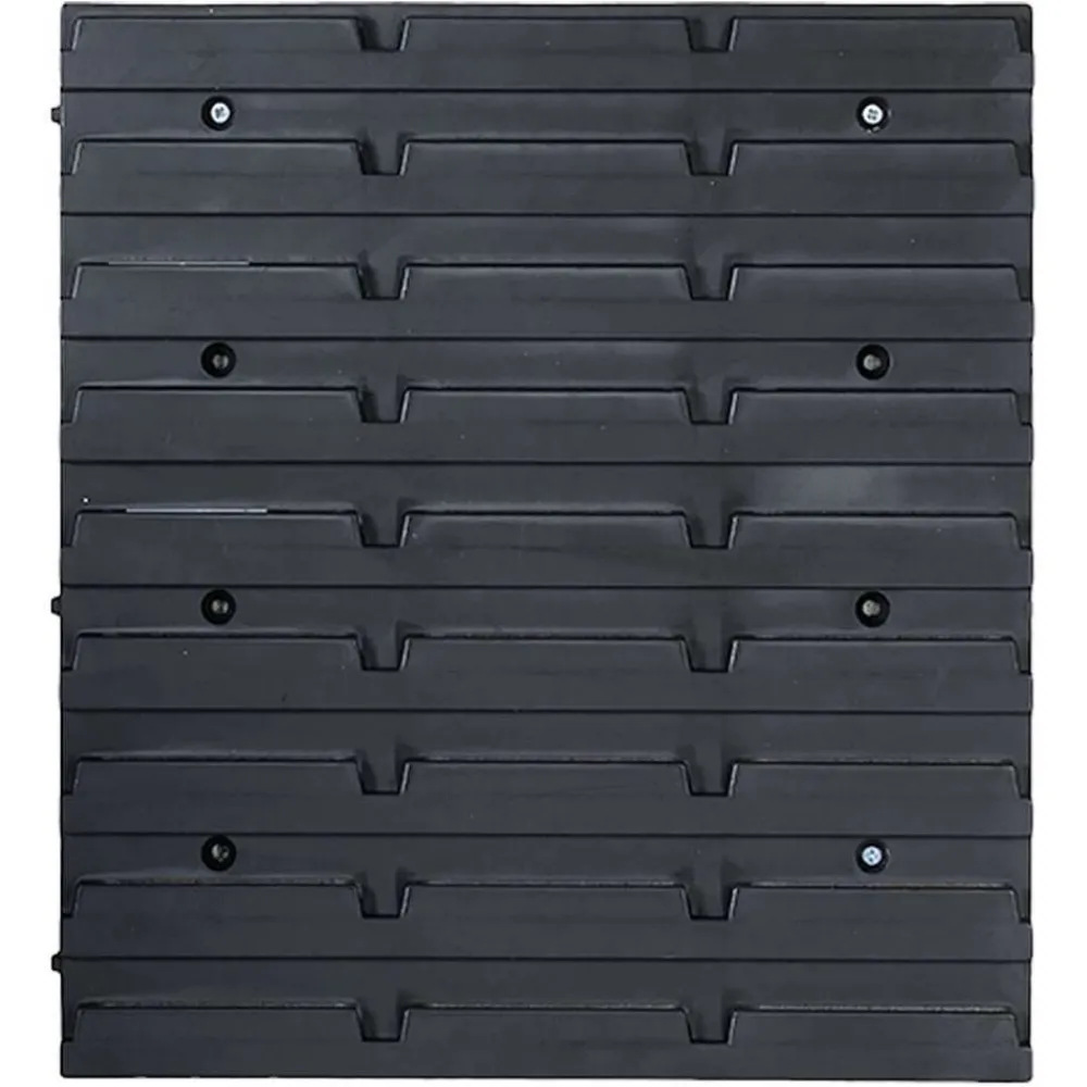 vidaXL Kit de cajas de almacenaje 136 pzas paneles de pared rojo/negro Hot