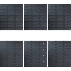 vidaXL Kit de cajas de almacenaje 96 piezas con paneles de pared Azul