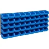 vidaXL Kit de cajas de almacenaje 48 pzas paneles de pared azul negro Online