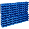 vidaXL Kit de cajas de almacenaje 128 pzas paneles de pared rojo negro Clearance