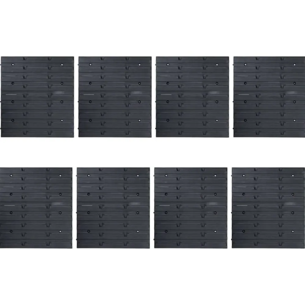 vidaXL Kit de cajas de almacenaje 128 pzas paneles de pared rojo negro Clearance