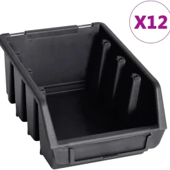 vidaXL Accesorios De Bricolaje-Kit de cajas de almacenaje 32 pzas paneles de pared rojo/negro