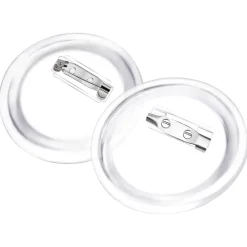 vidaXL Kit de chapas con alfiler 100 juegos acrílico 58 mm