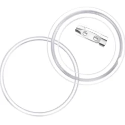 vidaXL Kit de chapas con alfiler 100 juegos acrílico 58 mm