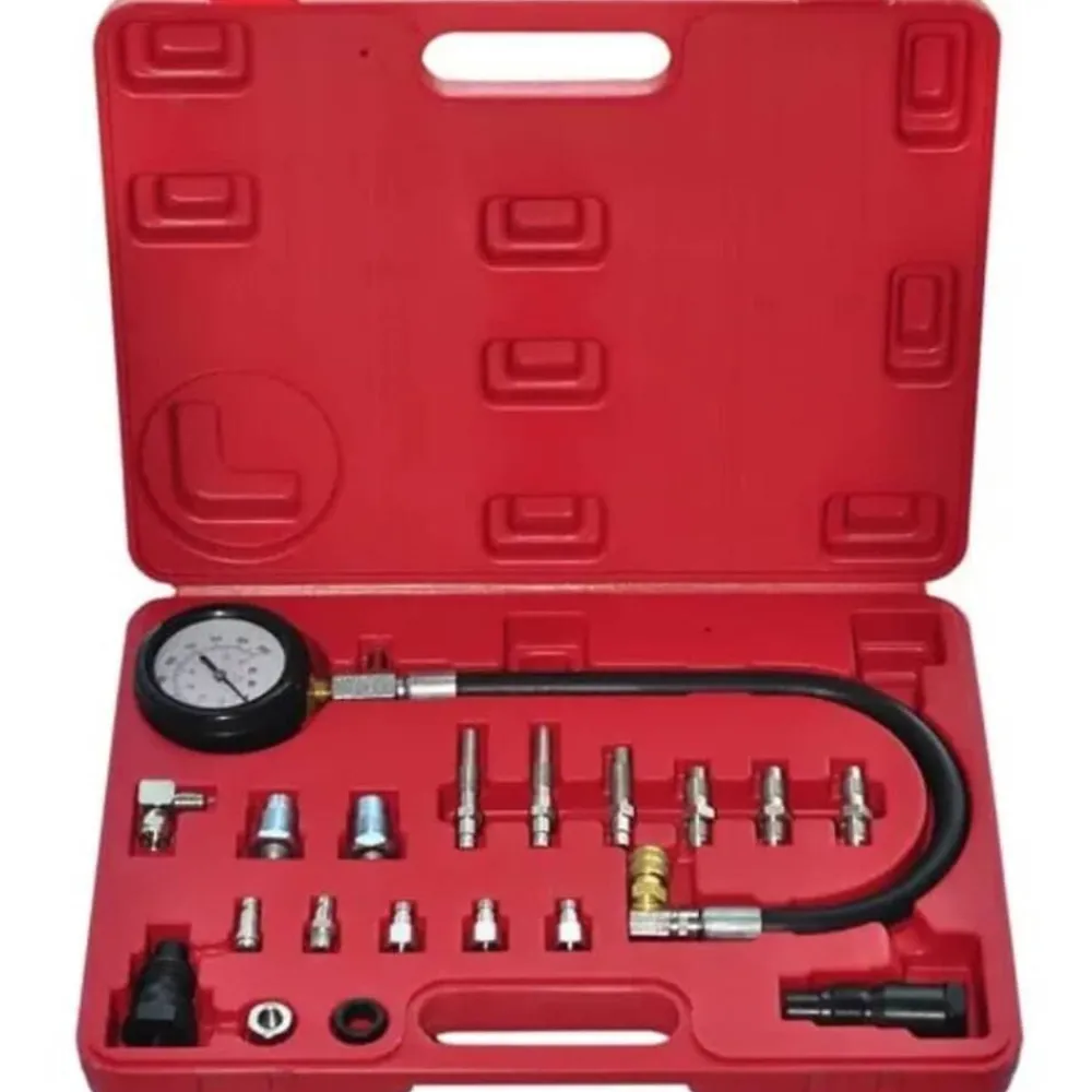 vidaXL Kit de comprobación de compresión de motor diésel 20 piezas Discount