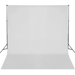 vidaXL Kit de estudio fotográfico con luces softbox y fondo Blanco Discount