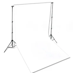 vidaXL Kit de estudio fotográfico con luces softbox y fondo Blanco Discount