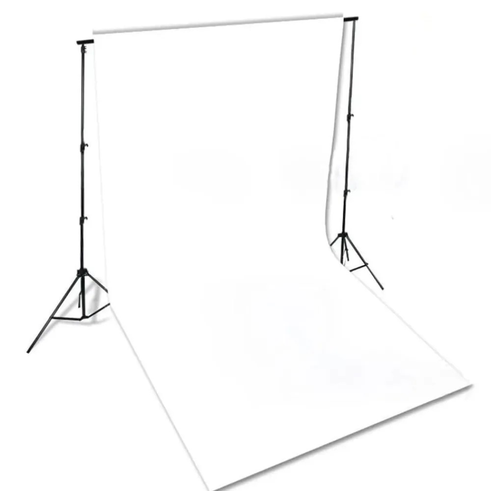 vidaXL Kit de estudio fotográfico con luces softbox y fondo Blanco Discount