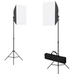 vidaXL Kit de estudio fotográfico con luces softbox y reflector Outlet