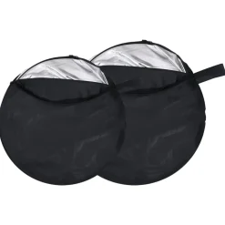vidaXL Kit de estudio fotográfico con set de luces, fondo y reflector Blanco Discount