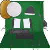 vidaXL Kit de estudio fotográfico con set de luces, fondo y reflector Discount