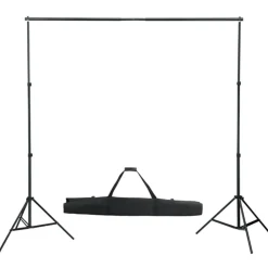 vidaXL Cámaras Y Objetivos-Kit de estudio fotográfico con luces softbox, fondo y reflector