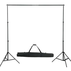 vidaXL Cámaras Y Objetivos-Kit de estudio fotográfico con luces softbox, fondo y reflector