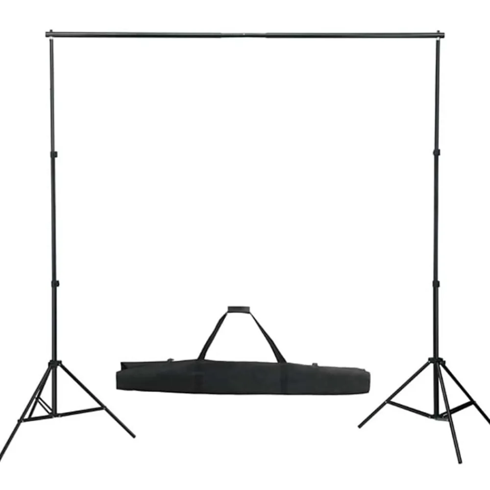 vidaXL Cámaras Y Objetivos-Kit de estudio fotográfico con luces softbox, fondo y reflector