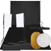 vidaXL Kit de estudio fotográfico con set de luces, fondo y reflector Hot