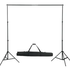 vidaXL Kit de estudio fotográfico con set de luces, fondo y reflector Hot