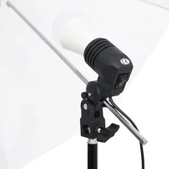 vidaXL Kit de estudio fotográfico con set de luces, fondo y reflector Discount