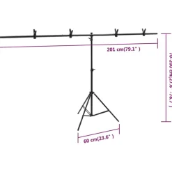 vidaXL Cámaras Y Objetivos-Kit de estudio fotográfico con luces, fondo y reflector