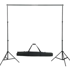 vidaXL Kit de estudio fotográfico con set de luces, fondo y reflector Sale