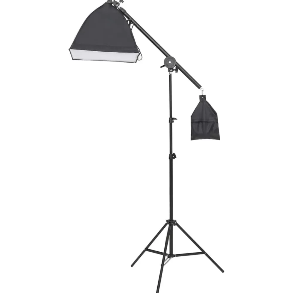 vidaXL Kit de estudio fotográfico con iluminación y fondo Verde Discount