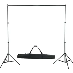 vidaXL Kit de estudio fotográfico con set de luces, fondo y reflector Online