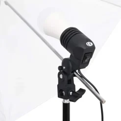 vidaXL Kit de estudio fotográfico con set de luces, fondo y reflector Discount