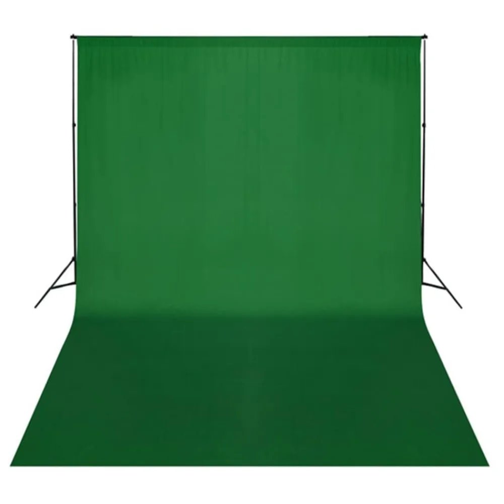vidaXL Cámaras Y Objetivos-Kit de estudio fotográfico con lámparas, fondo y reflector