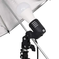 vidaXL Kit de estudio fotográfico con set de luces, fondo y reflector Best