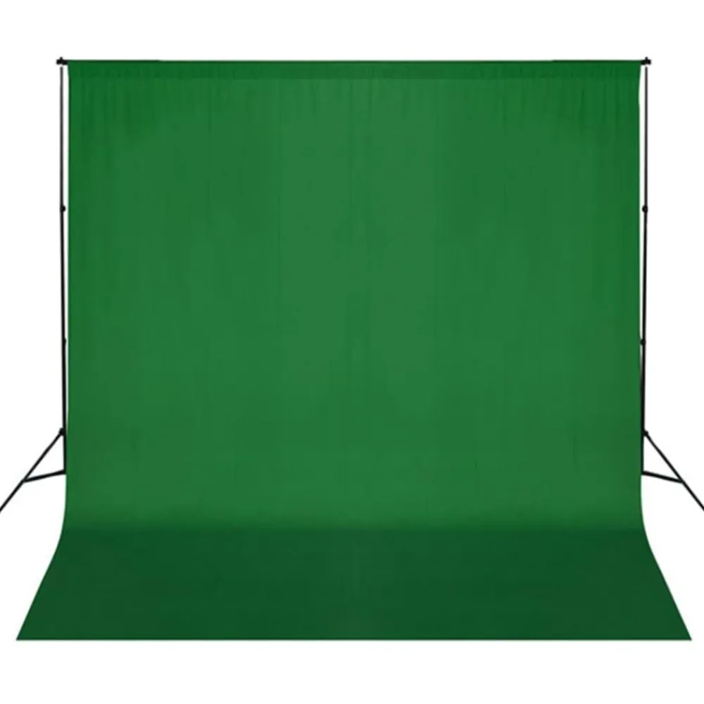 vidaXL Kit de estudio fotográfico con luces softbox y fondo Verde Discount