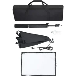 vidaXL Kit de estudio fotográfico con luces softbox y fondo Verde Discount